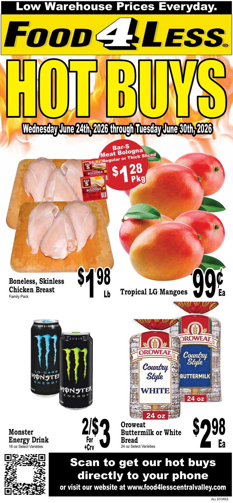 Food4Less Hot Buys June 24, 2026 - Page 1