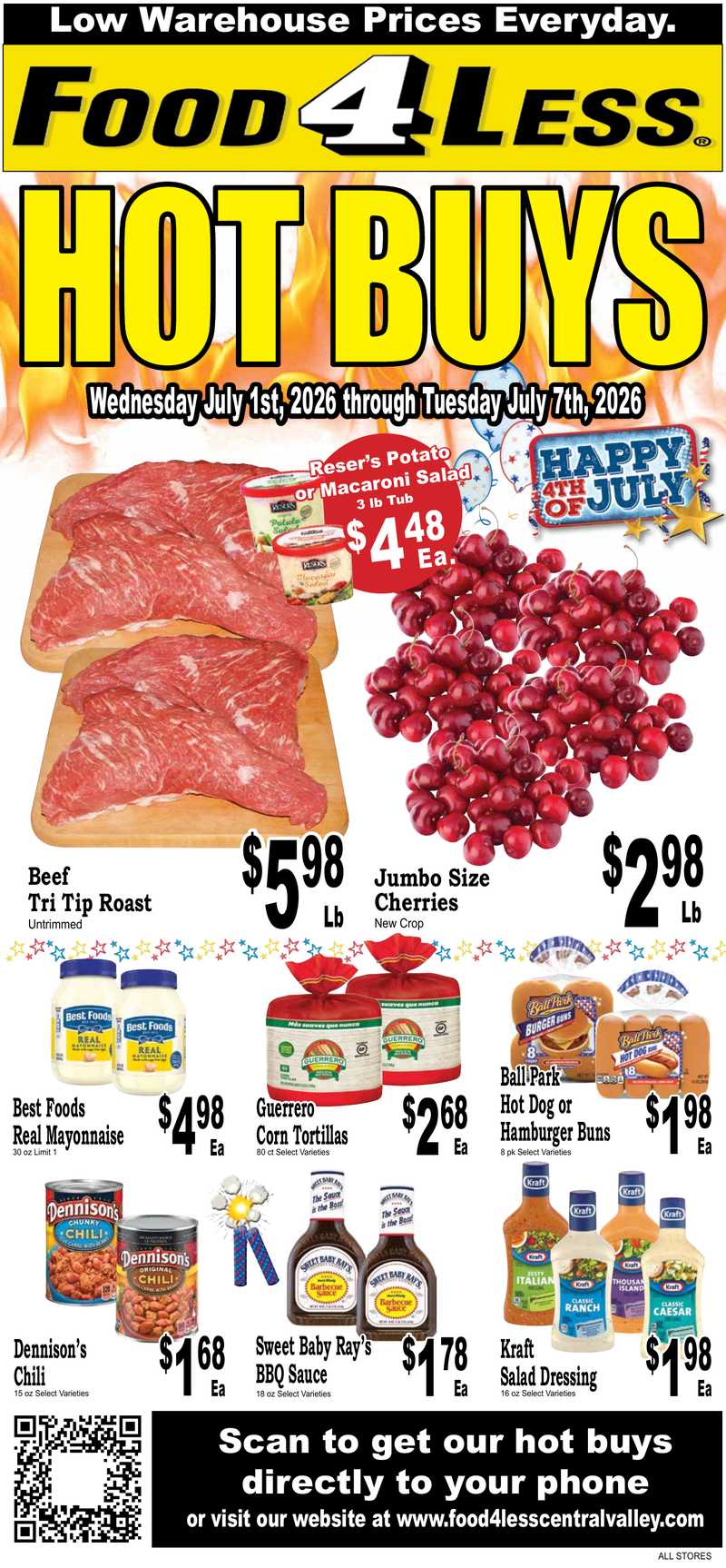 Food4Less Hot Buys July 01, 2026 - Page 1