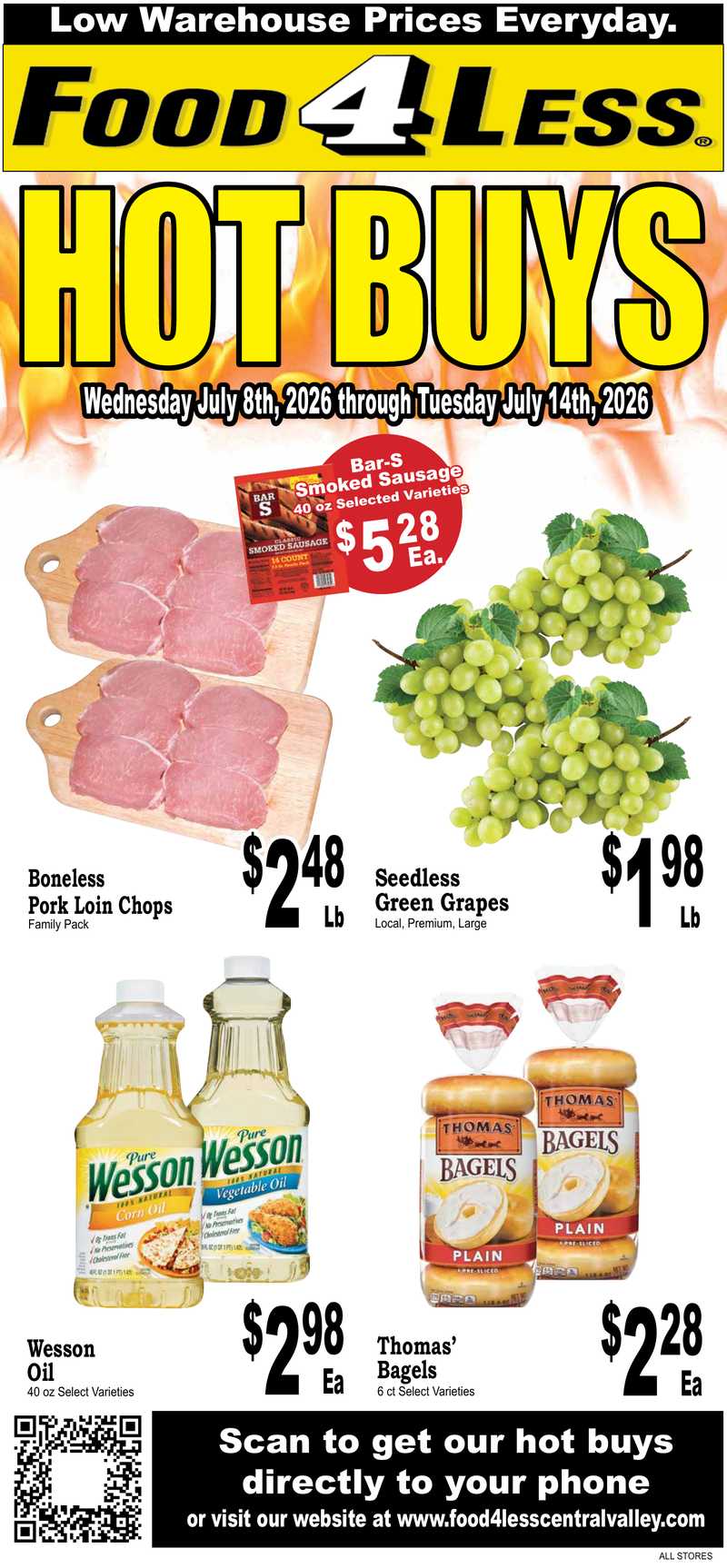 Food4Less Hot Buys July 08, 2026 - Page 1
