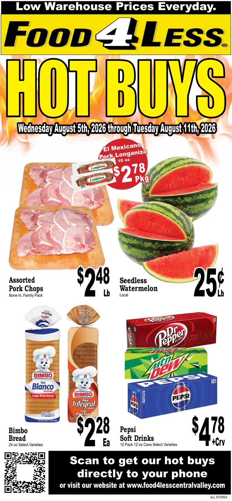 Food4Less Hot Buys August 05, 2026 - Page 1