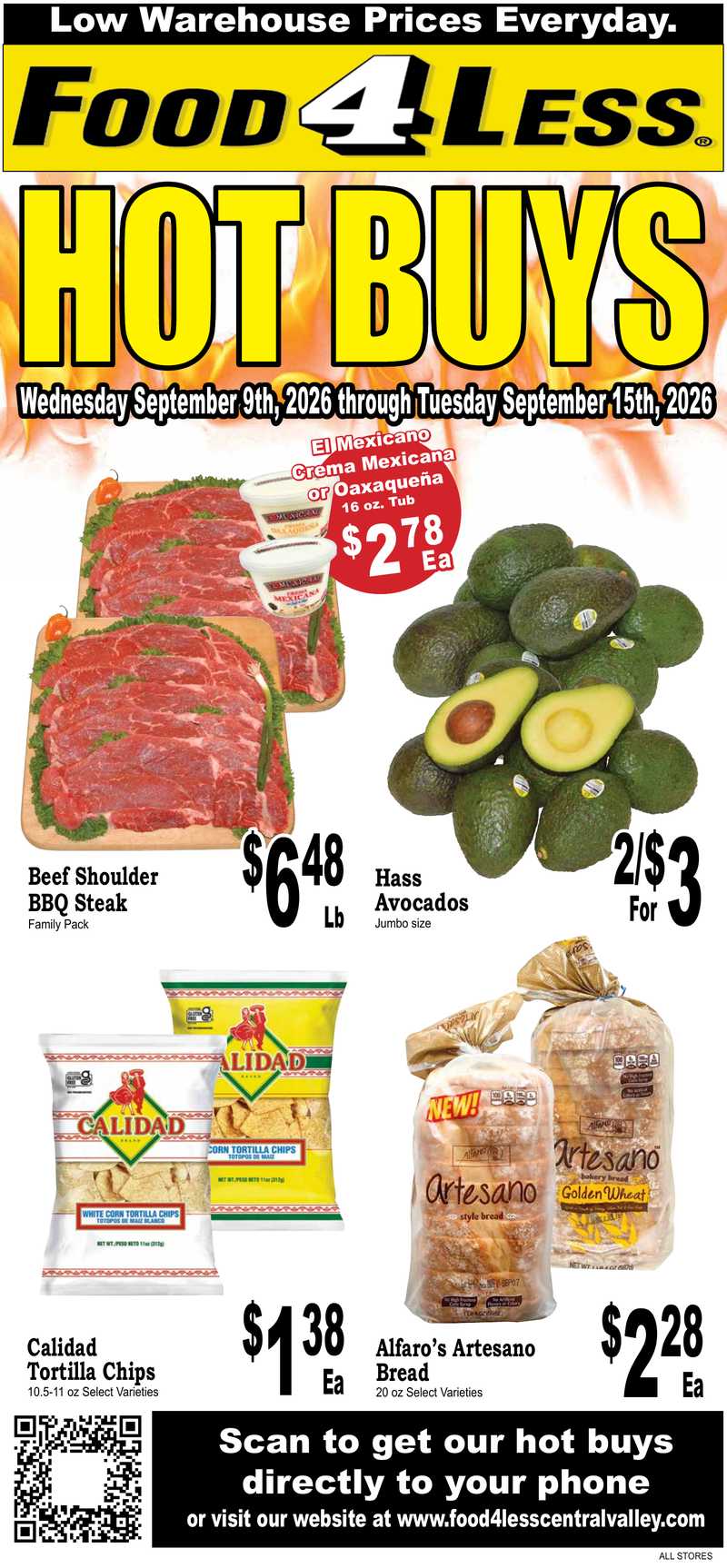 Food4Less Hot Buys September 09, 2026 - Page 1